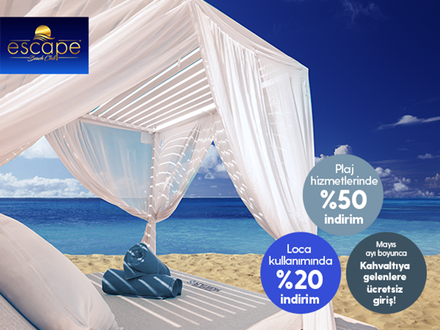 Escape Beach'te Ayrıcalıklısınız!