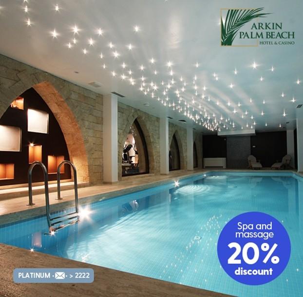 20% discount on spa and massage at Arkın Palm Beach!