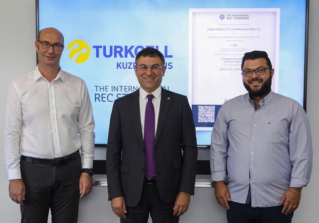 Kuzey Kıbrıs Turkcell, Yenilenebilir Enerji Sertifikası I-REC ile yeşil enerji kullandığını uluslararası ortama taşıdı