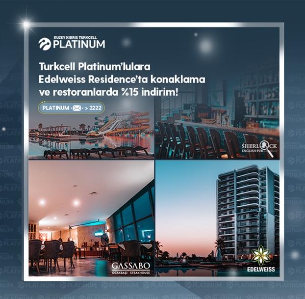 Turkcell Platinum ile Edelweiss Residence'ta ayrıcalıklısınız! Turkcell Platinum ile Edelweiss Residence'ta ayrıcalıklısınız!
