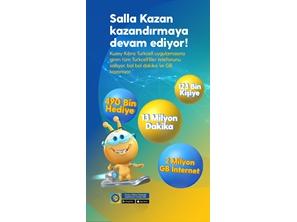 Kuzey Kıbrıs Turkcell, “Salla Kazan” ile 13 milyon dakika ve 2 milyon GB hediye! 