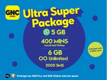 Gnc Ultra Super Package Prepaid Package Paket Detay Kuzey Kibris Turkcell