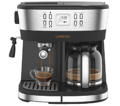 LePresso Dual Brew Drip Coffee & Espresso Machine