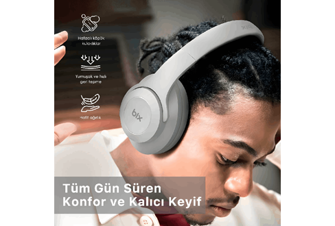 Bix Soundcraft BH3 Katlanabilir Bluetooth Kulaküstü Kulaklık
