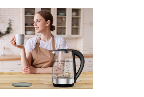 LePresso 360 Transparent Quick-Boil Glass Kettle 
