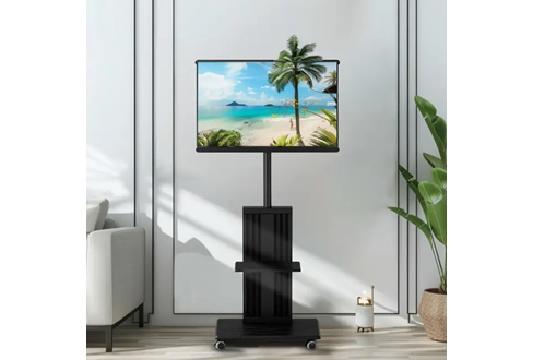 Porodo 32inc-75inc TV Floor Stand with Wheels