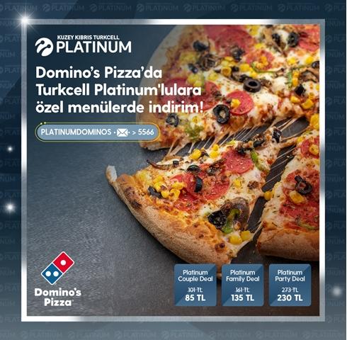 Domino's Pizza'da Turkcell Platinum'lulara özel menülerde indirim! Domino's Pizza'da Turkcell Platinum'lulara özel menülerde indirim!