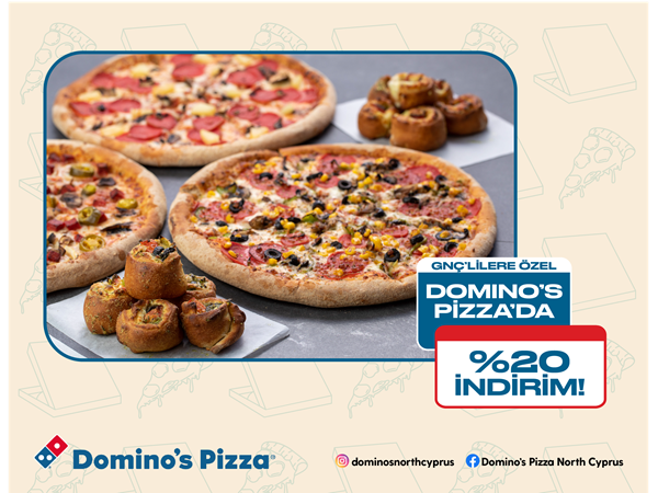 Domino's Pizza'da %20 İndirim!