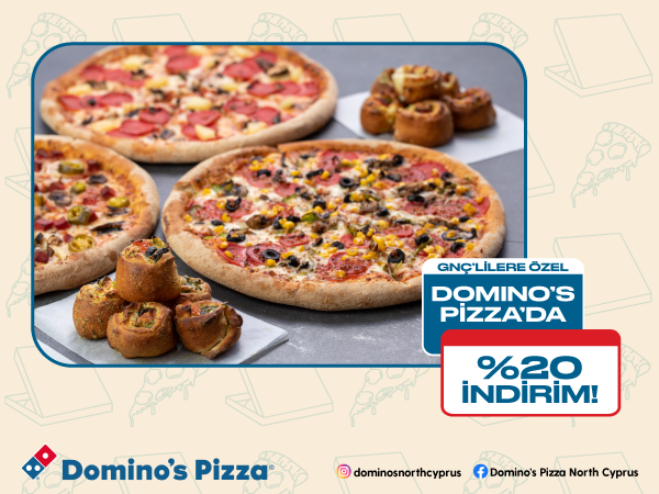 Domino's Pizza'da %20 İndirim!