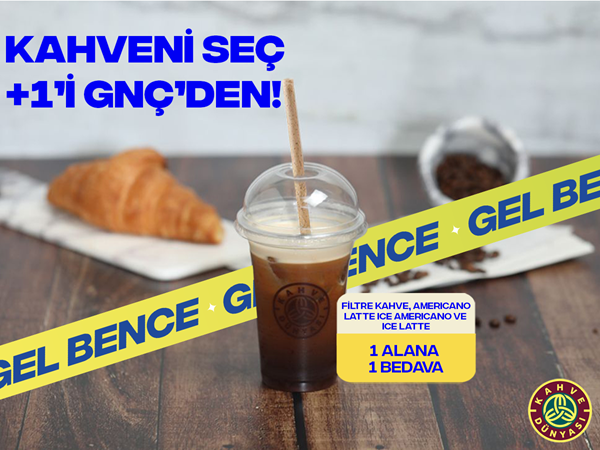 GNÇ'liler Kahve Dünyası'nda avantajlı!
