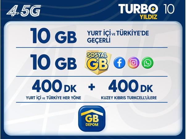 Turbo Yıldız 10GB Paketi