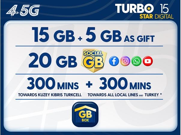 Turbo Star 15GB Digital Package
