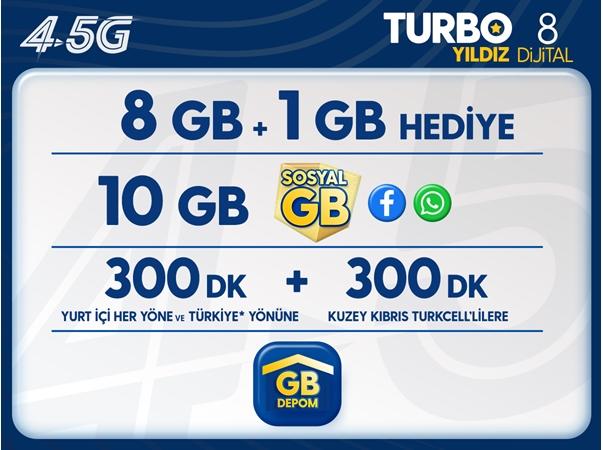 Turbo Yıldız 8GB Paketi