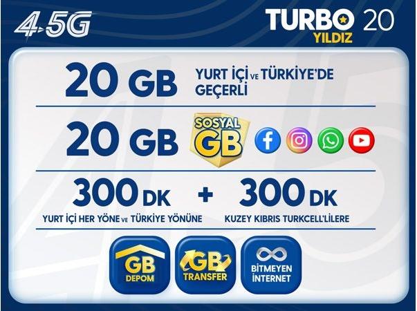 Turbo Yıldız 20GB Paketi