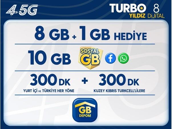 Turbo Yıldız 8GB Paketi