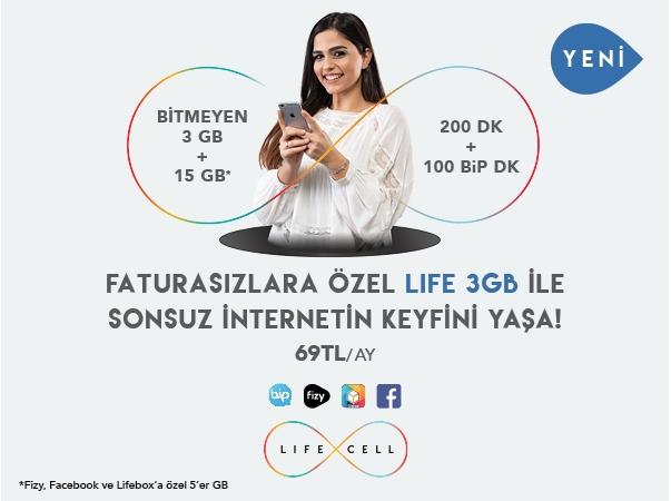 Life 3GB Paketi Life 3GB Paketi
