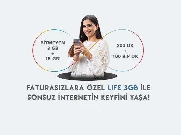 Life 3GB Paketi Life 3GB Paketi