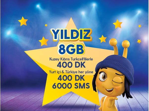 Yıldız 8GB Paketi Yıldız 8GB Paketi